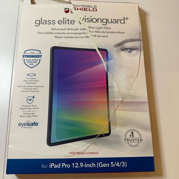 ZAGG Tablets & Accessories New Zagg Invisible Shield Glass Elite